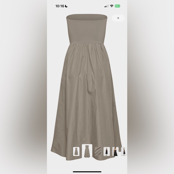 Babaton Fluid Poplin Dress - Picture 2 of 8